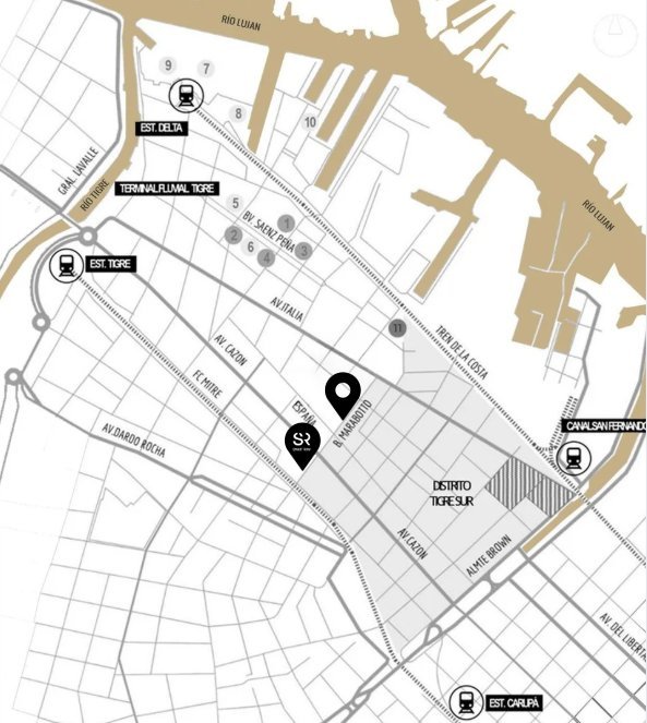 Plano de ubicación de Smart Row